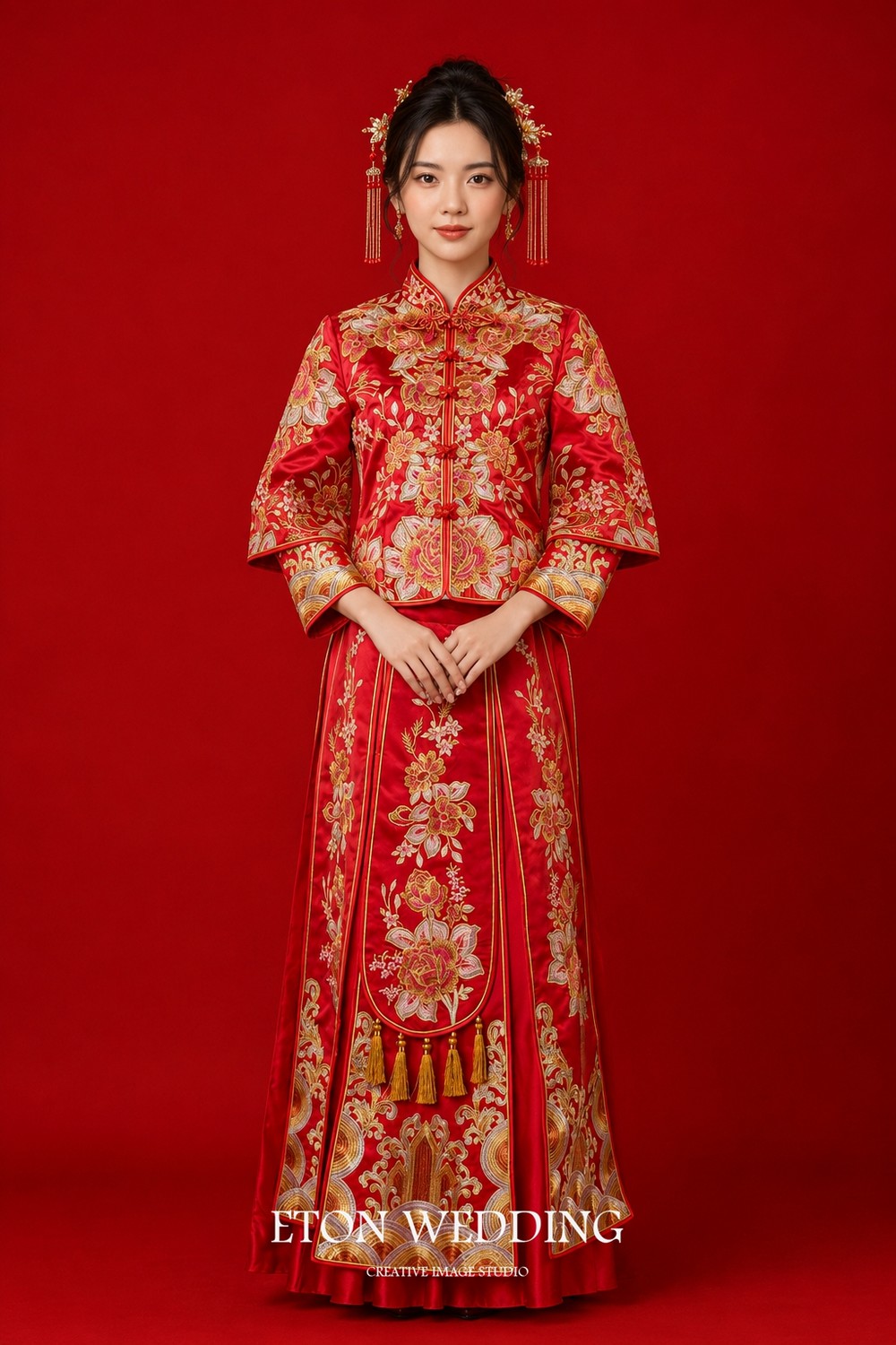 中式禮服,秀禾服,新中式禮服,中式婚紗,龍鳳褂